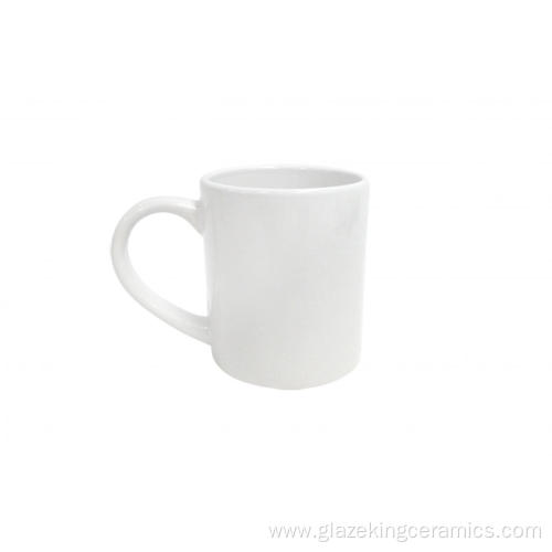 White Ceramic Plain Mug GlazeKing